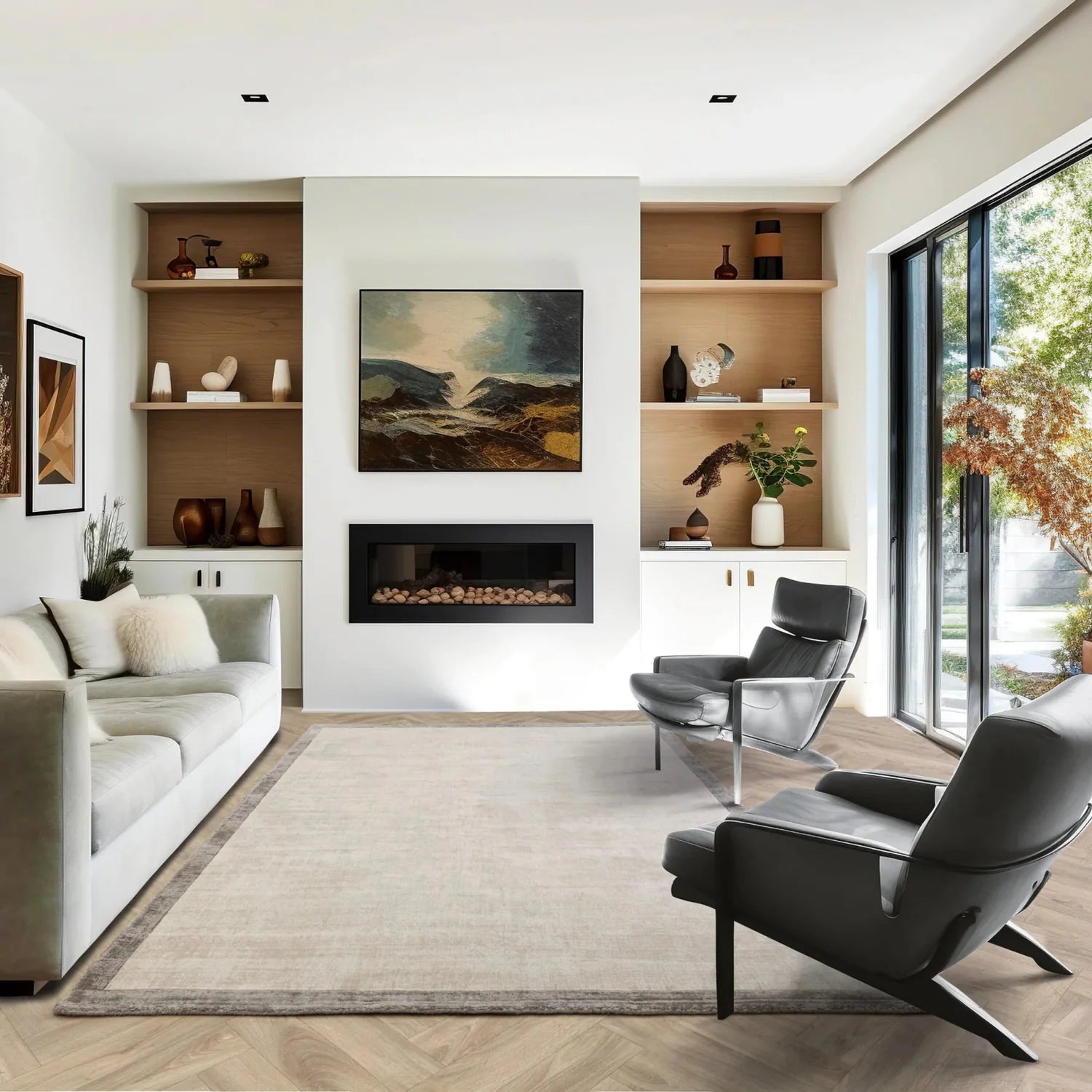 Blade Border Rugs