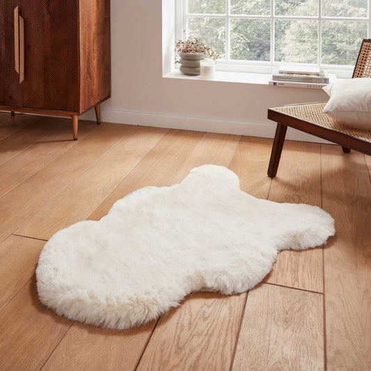 Super Teddy Ivory Single Sheepskin Rug