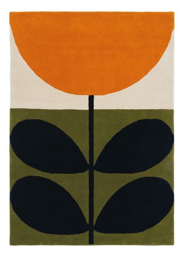 Orla Kiely Stem Black Rugs